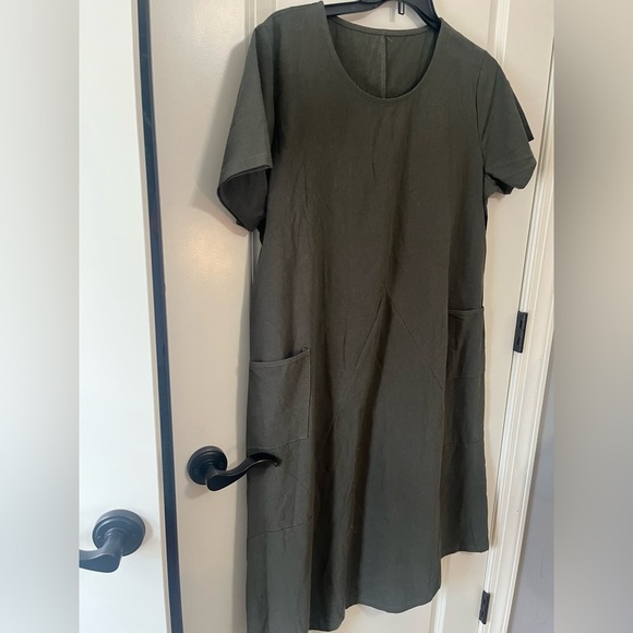 Avery & Quinn Forest Green Maxi Dress Size 2X - Picture 3 of 5